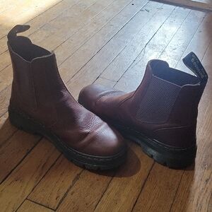 Dr. Martens Dark Brown Leather Ankle Boots